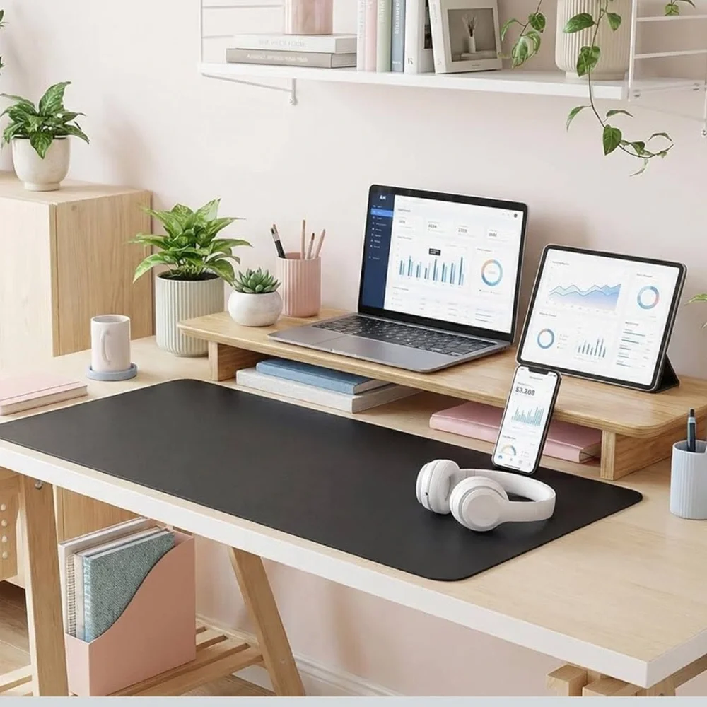 *Bundle Item 50% off* Black Desk Mat for Home Office - Multipurpose Work Surface